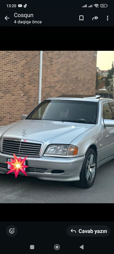 1998 mercedes: İli 1998 mator2.4 ela vəziyyətdədir panarama lük yan güzgülər