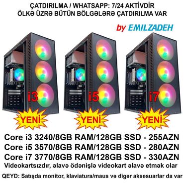 Masaüstü kompüterlər və iş stansiyaları: Masaüstü Kompüter " Mini ATX 340-14 DDR3 1155 H61/Core i3 3240/Core i5