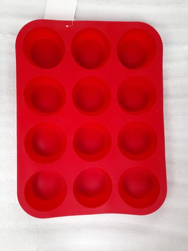 посуда для запекания: Силиконовая форма для выпечки кексов 12шт на листе формы для запекания