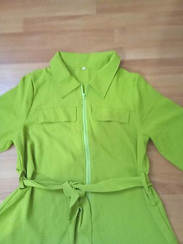 primark stranger things: Komplet duga tunika i pantalone u limet zelenoj boji. - Gornji deo — 3