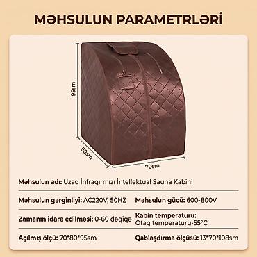 Digər idman və istirahət malları: 🌟 Orijinal Baqua Portativ İnfraqırmızı Sauna – Evinizdə Şəxsi Şəfa və — 2