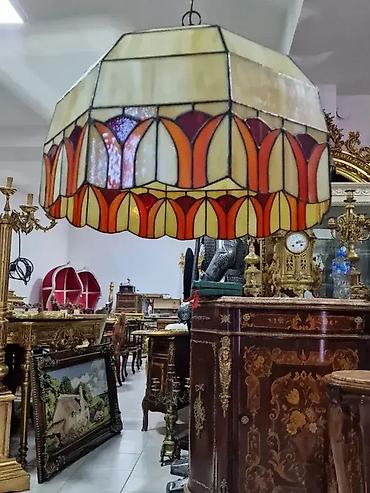satom: Luster Tifany 💡 Dobro stanje Dimenzije: 📏 Prečnik: 43 cm 🚗 Lično — 2