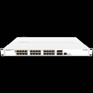 Модемы и сетевое оборудование: MikroTik Cloud Router Switch 328-24P-4S+RM - управляемый коммутатор