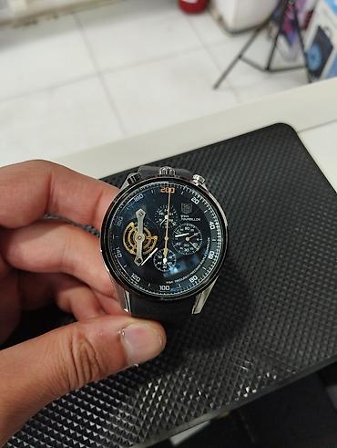 TAG Heuer kişi qol saatı – Tourbillon üslublu skelet detalli kronoqraf