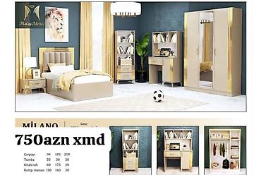 Milano gənc otağı dəsti - Rəng: bej-qızılı detallarla - Dizayn lalafo.az -da Milano gənc otağı dəsti - Rəng: bej-qızılı detallarla - Dizayn