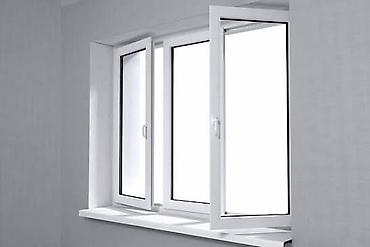 Plastik pəncərələr: Yeni İkiqat şüşə paketi Plastik pəncərə, Еni: 2 sm, Uzunluğu: 5 sm, Pulsuz quraşdırma — 12