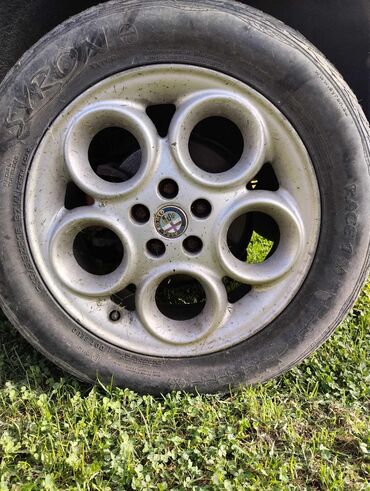 Tyres & Wheels: 4 gume sfelnama aluminski od alfe