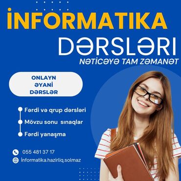 Автошколы, курсы вождения: Репетитор, Информатика, Азербайджанский, Подготовка к экзаменам, Подготовка абитуриентов