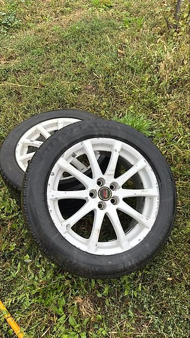 Шиналар жана дисктер: Дөңгөлөктөр монтажда 205 / 55 / R 16, Кыш, Колдонулган, Комплект, Жеңил унаалар, Куйма, тешиктери - 5 — 1