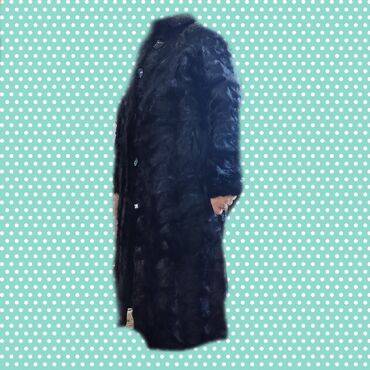 платье на повседневку: Длинная женская норковая шуба из тёмного меха - Цвет: глубокий черный