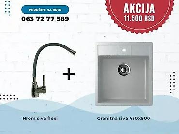 Sudopere: Granitna sudopera + slavina 💥 Veliki izbor granitnih sudopera u setu — 10