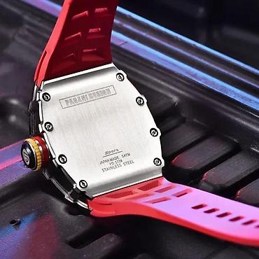 Ručni satovi: Pagani Design PD-1738 -Crvena- Richard Mille Skeleton Homage Potpuno — 6