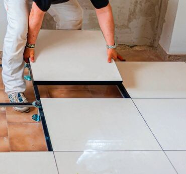 Döşəmə işləri: Yüksəldilmiş döşəmə sistemi və quraşdırılması Təsvir: - Modul — 9