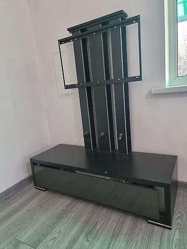 Тумба и подставка для телевизора, Б/у, Напольная, ЛДСП, Самовывоз, цвет - Черный