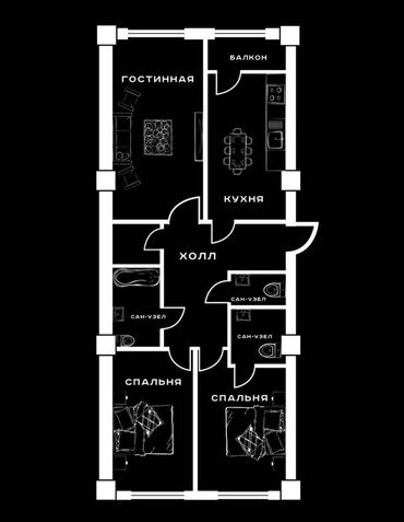 жк малина купить квартиру: 3 комнаты, 100 м², Элитка, 2 этаж, ПСО (под самоотделку)
