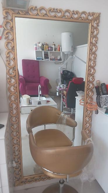 fon: Güzgü Döşəmə üstü, Düzbucaqlı, Dekorativ, Naxışlı — 1