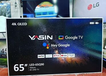 приставка вайфай для телевизора: Акция Телевизор yasin 65q90 165 см 65" 4k (google tv) - описание: в