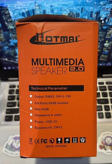 audio mikser: Hotmai Multimedia Speaker 2.0 – HT-09 - 2.0 masaüstü akustik sistem - — 3
