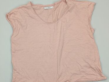 różowe t shirty: T-shirt, Pull and Bear, S, stan - Zadowalający