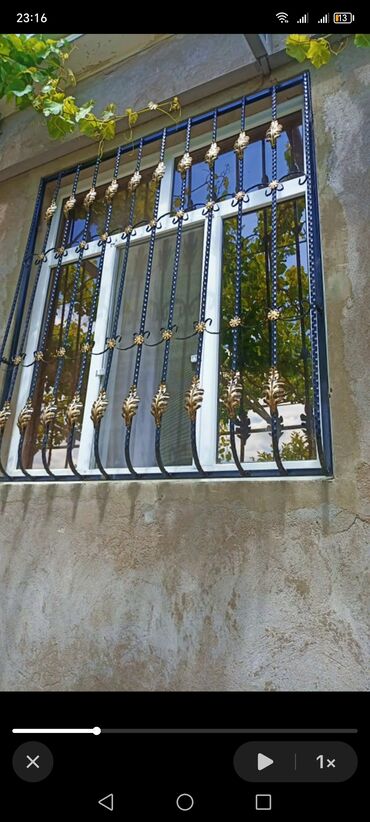 Barmaqlıqlar: Məhsul: Dəmir pəncərə barmaqlığı Təsvir: - Pəncərələr üçün dekorativ — 7