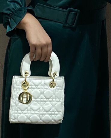 сумка для тренировок женская: Классическая сумка, Dior, Материал: Экокожа, Жёсткая конструкция, Женские