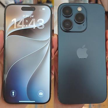 i̇pone 15 pro: IPhone 15 Pro, Blue Titanium, Face ID — 1
