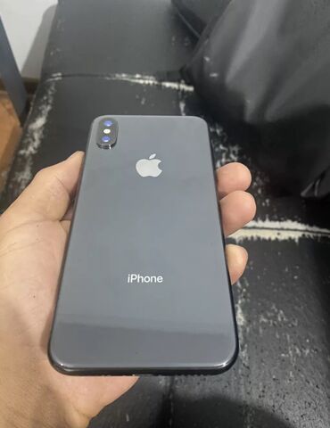 чехол айфон x: IPhone X, Колдонулган, 64 ГБ, Кара, Кулакчындар, Заряддоочу түзүлүш, Каптама, 100 %