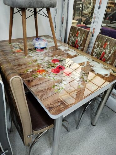 Masa və oturacaq dəstləri: Mətbəx üçün, Yeni, Açılan, Dördbucaq masa, 4 stul — 9