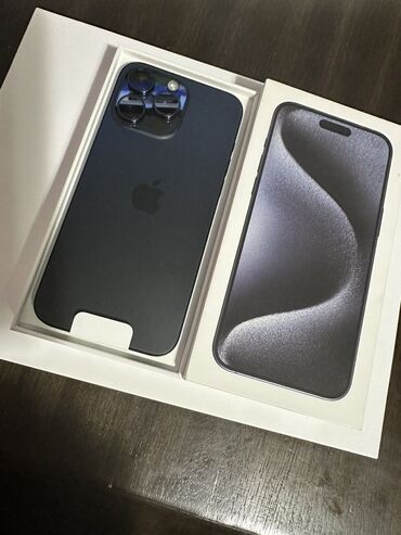 iphone xs max 256 бишкек: IPhone 15 Pro Max, Колдонулган, 256 ГБ, Black Titanium, Куту, Каптама, 100 %