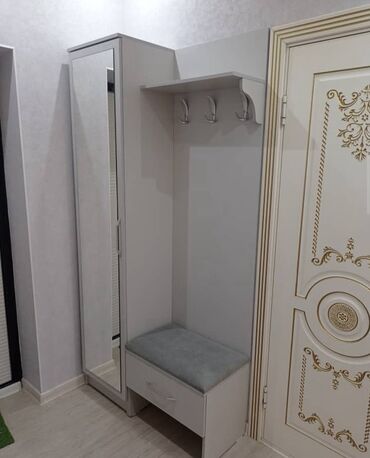 купить диванчик в прихожую: Кире бериш үчүн гарнитур, Шкаф, Металл, түсү - Боз