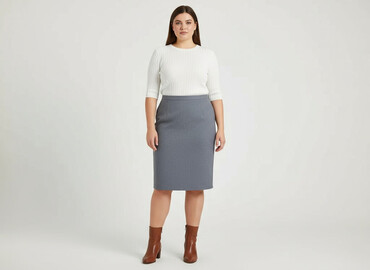 elegancka spódnice z wysokim stanem: Спідниця жіноча, розмір 2XL