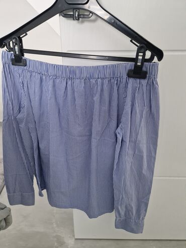zara košulje i bluze: One size, Pamuk, Prugasti, bоја - Svetloplava