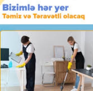 Xadimələr, təmizlikçilər: Xadimə tələb olunur, 30-45 yaş, 6 ildən artıq təcrübə, Dəyişən qrafik, Gündəlik ödəniş