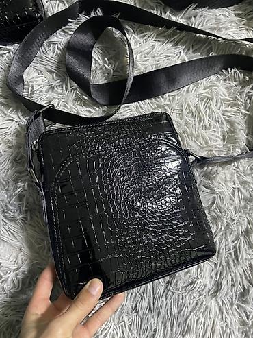 Барсетки: Барсетка, Материал: Экокожа, Регулируемый ремень, Новый — 1