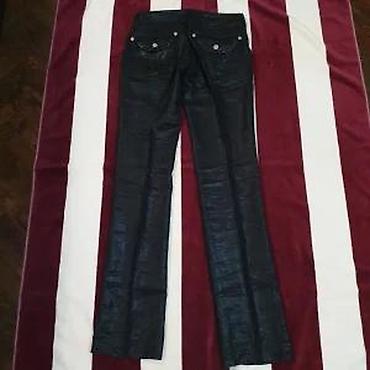 Ostala muška odeća: VERSACE PANTALONE VEL. S VOSKIRANE | Versace crne pantalone od lana — 4