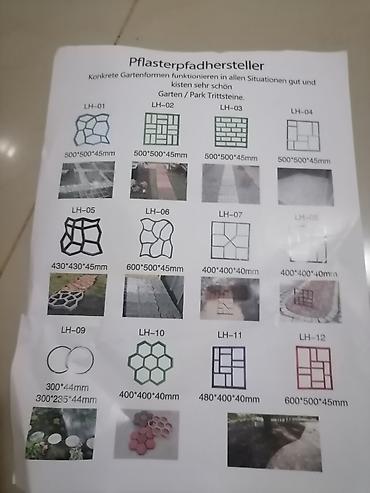 Ostali molersko-građevinski alati i oprema: Plastični kalup za beton – šablon za izradu staza i pločnika - — 14