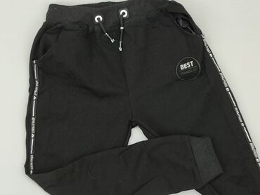 beżowe spodnie chłopięce: Sweatpants, 9 years, 128/134, condition - Good