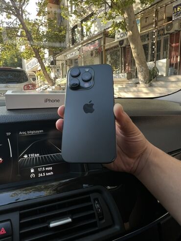 IPhone 16 Pro, 256 GB, Black Titanium, Zəmanət, Face ID