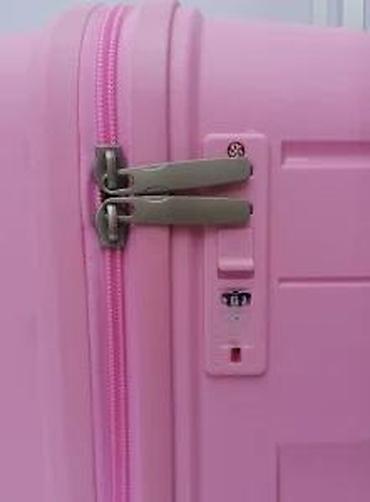 Putni koferi i torbe: Tvrdi kofer za putovanja – ružičasti - Materijal: čvrsta — 19