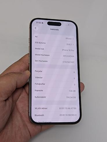 ajfon 5 16 per page 40: IPhone 16 Pro, Б/у, 128 ГБ, Золотой, Защитное стекло, 93 % — 8