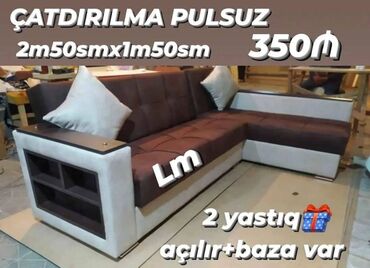 Sifarişlə yataq dəstləri: Künc divan, Yeni, Açılan, Bazalı, Parça, Şəhərdaxili pulsuz çatdırılma