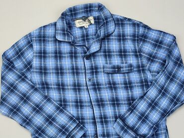 Shirts: Shirt 10 years, condition - Good, pattern - Cell, color - Light blue