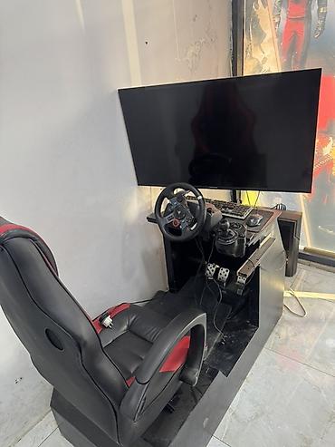 playstation 2 oyunu: Tam dəst sim racing oyun kabineti - Geniş ekranlı TV/monitor (divar — 1