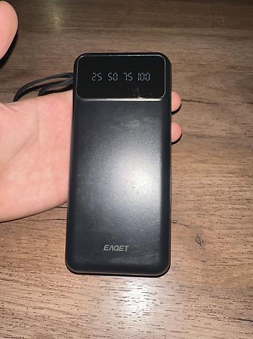 power bank hoco: Внешний аккумулятор EAGET с встроенными кабелями и LED‑индикатором — 3