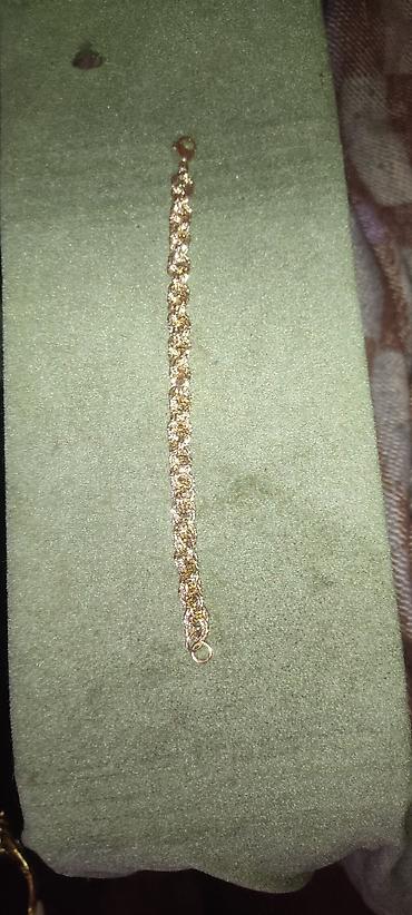Bilərziklər: Qızılı rəngli zəncir qolbaq - Material: metal əsaslı, qızılı rəng — 2