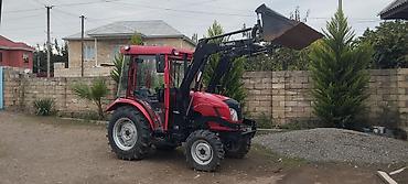 Kommersiya nəqliyyat vasitələri: Belarus (Bielarus) DF 404 qabaq yükləyici ilə traktor - Rəng — 1