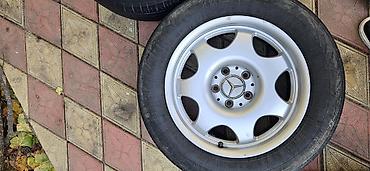 diskleri: Mercedes-Benz orijinal yüngül lehimli disklər + şinlər komplekti çat — 5