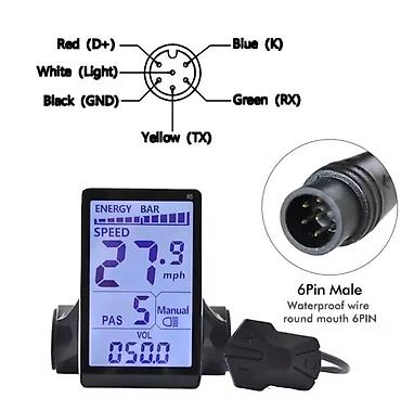 Dodaci za bicikl: LCD DISPLEJ ZA ELEKTRIČNI BICIKLI, PANEL UART2 M5 | . U — 6