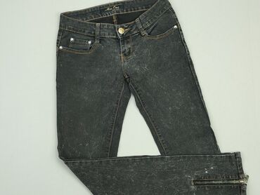 szara spódnice dżinsowe: Jeans, S (EU 36), condition - Good
