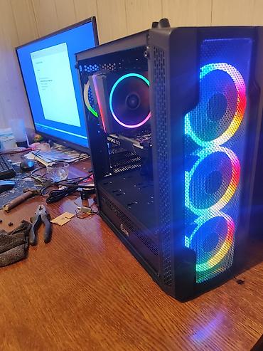 Настольные ПК и рабочие станции: 🔥 ИГРОВОЙ ПК С RGB — 33 000 СОМ 💻 Стильный игровой компьютер с яркой — 3